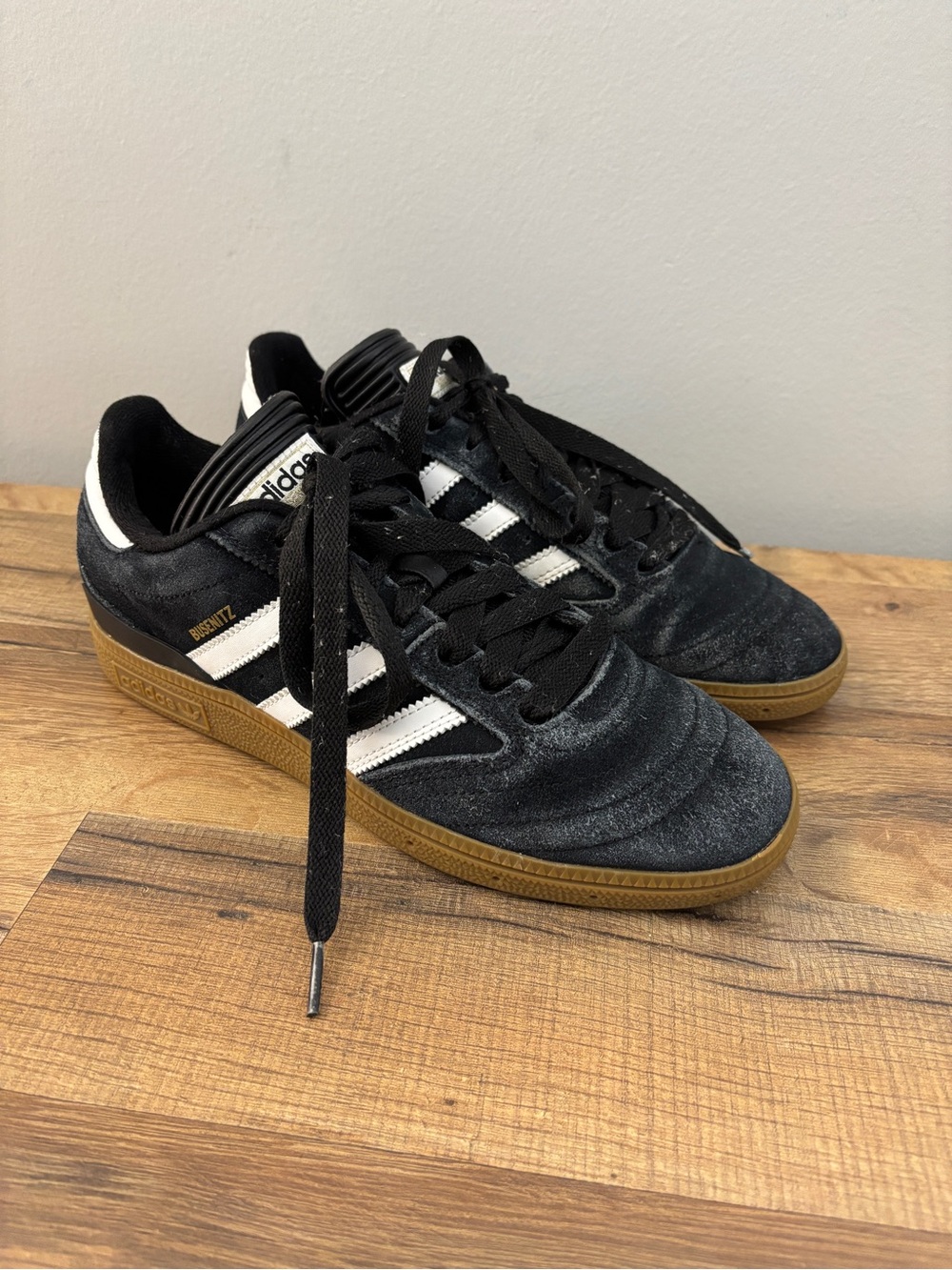 Adidas Originals Busenitz Skateboarding Shoes Black White Men's